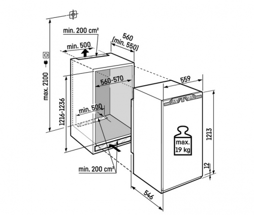 Liebherr IRBc 4120-22 Maße
