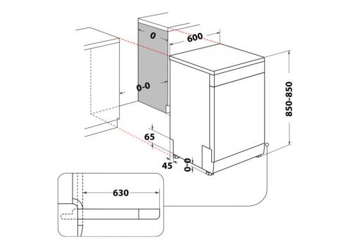 Bauknecht B7F HS51 X Spülmaschine