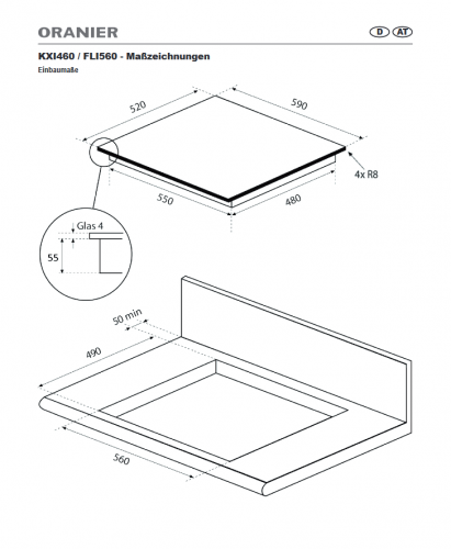 Preview: Oranier FLI 560 Kochfeld Autark Ausstellungsstück