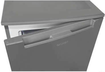 Exquisit GS 81-040 C Tischgefrierschrank Inox-Look
