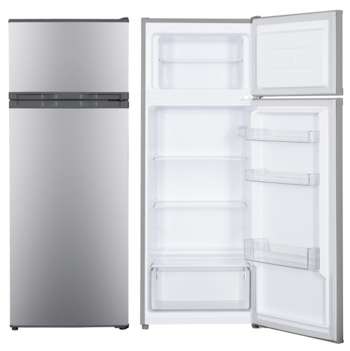 Geratek KG Sitka 1200 IL Doppeltür-Kühlschrank Silber