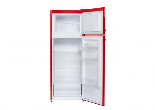 Preview: Respekta KS 144 VR Doppeltür-Kühlschrank rot