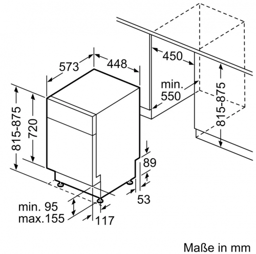 Siemens SR 43 ES 24 ME Einbauspülmaschine