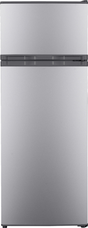 PKM GK 255 DS Doppeltür-Kühlschrank Silber