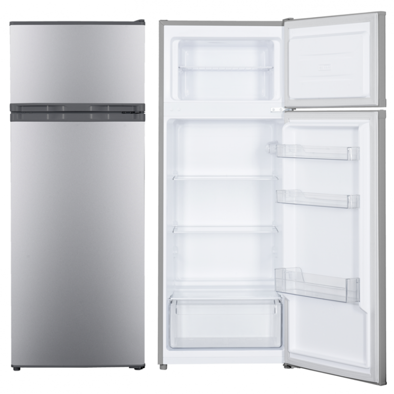 Geratek KG Sitka 1200 IL Doppeltür-Kühlschrank Silber