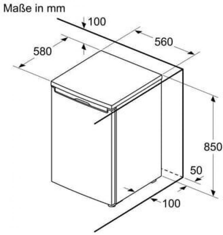 Bosch KTL 15 NWEB Tisch-Kühlschrank